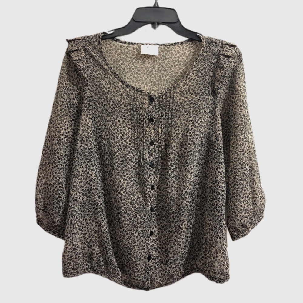 Urban Outfitters Pins And Needles Sheer Shirt Small